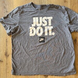 Nike Charcoal Gray Just Do It Men's Tee